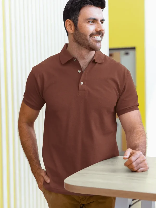 Polo T Shirt Brik Red